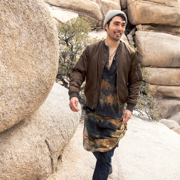 true to caftan tradition, Dominique Cohen limited edition caftans<br>flatter men and women alike <span class='visuallyhidden'>Call, text 323-404-2959 for shopping assistance.</span>
